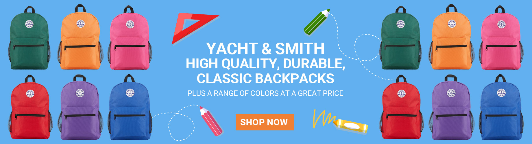 Yacht and Smith Wholesale Backpacks