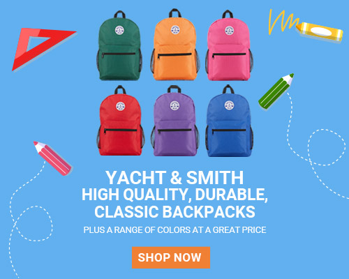 Yacht and Smith Wholesale Backpacks