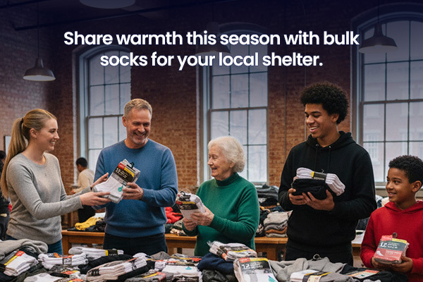Where to Buy Bulk Socks for Homeless Shelters & Donation Programs in 2025