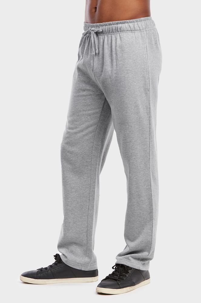 36 Wholesale Men's Lightweight Fleece Sweatpants In Heather Grey Size S ...