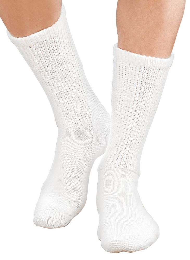 mens white cotton crew socks