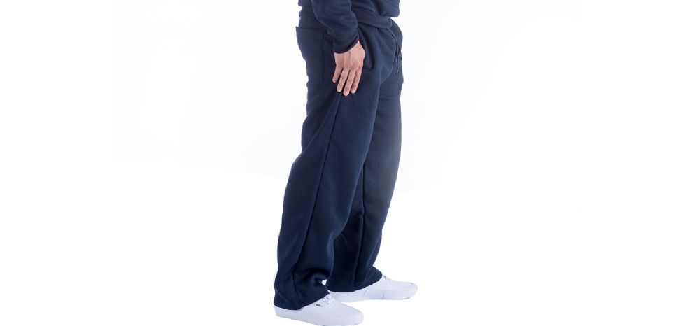 open leg sweatpants mens