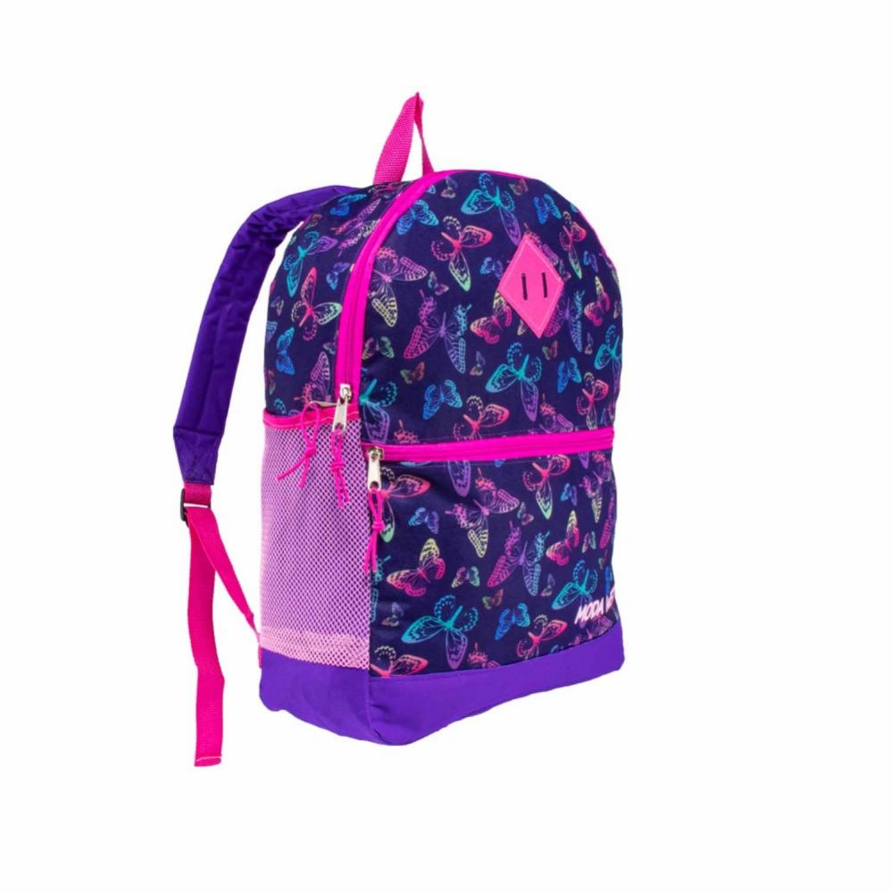 24 Wholesale 17" Backpacks With Side Mesh Water Bottle Pocket In 3