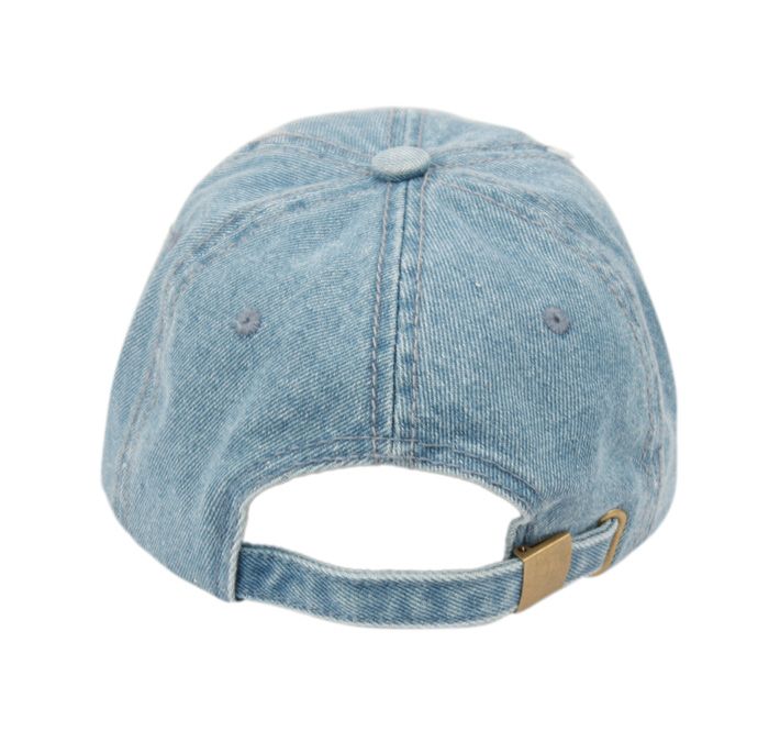 12 Wholesale Distressed Washed Cotton Baseball Cap In Denim Black at