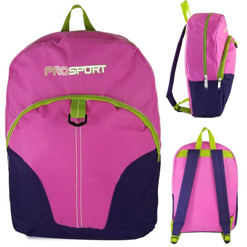 24 Wholesale 17 Inch Kids Sport Backpacks In 3 Assorted Colors Case