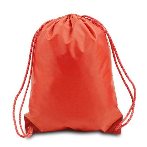 60 Wholesale Drawstring Backpack Orange at