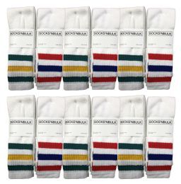 tall athletic socks striped