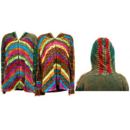12 Wholesale Nepal Handmade Cotton Jackets With Hood at