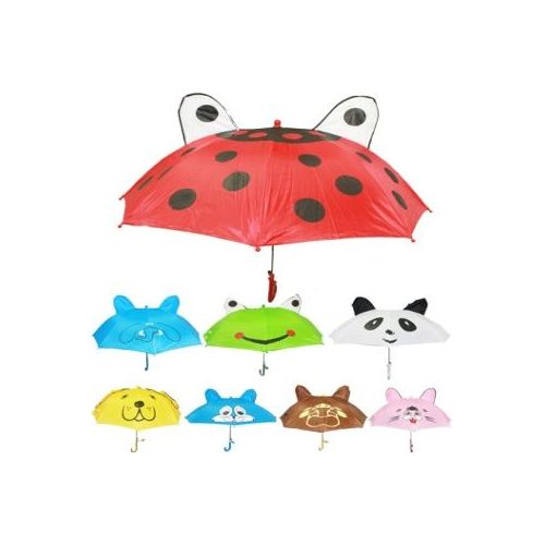 36 Wholesale Children's Animal Printed Umbrellas at