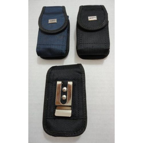 24 Wholesale Black/navy Velcro Cell Phone Case at