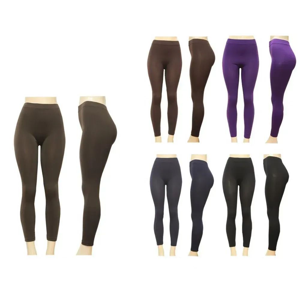144 Wholesale Comfortable Solid Colors Legging Ultra Soft And Stretchy