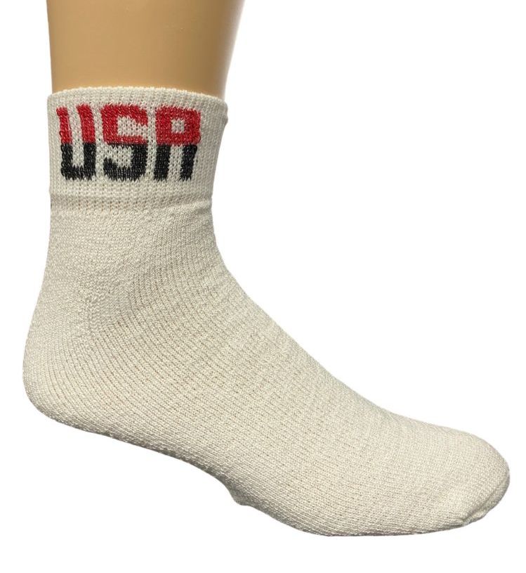 Wholesale Yacht & Smith Men's King Size Cotton Usa Sport Ankle Socks Size 13-16 Solid White Usa ...