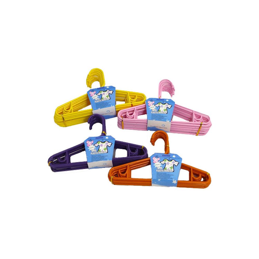 48 Wholesale 10 Piece Kid's Hangers at
