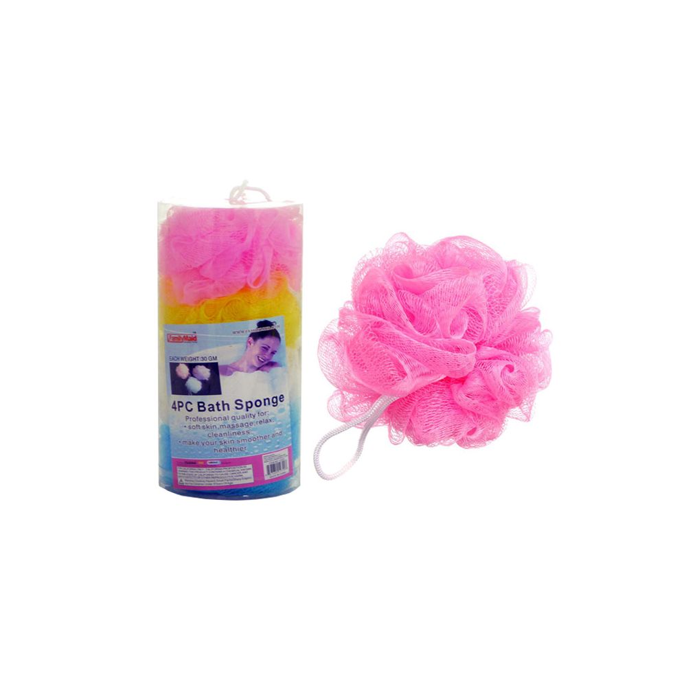 72 Wholesale Bath Sponge 4pcs at