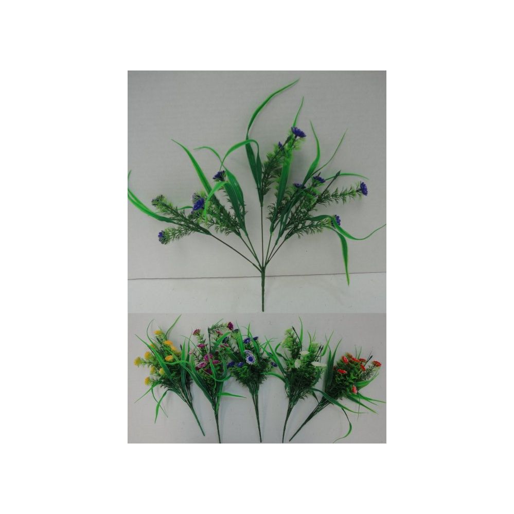 144 Wholesale 7 Stem Plastic Flower at
