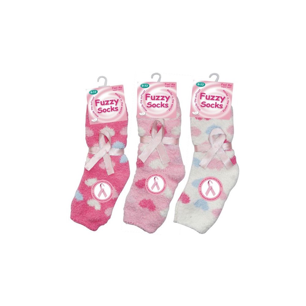 72 Wholesale Winter Fuzzy Socks Pink Size 9-11 Assorted Colors - at ...