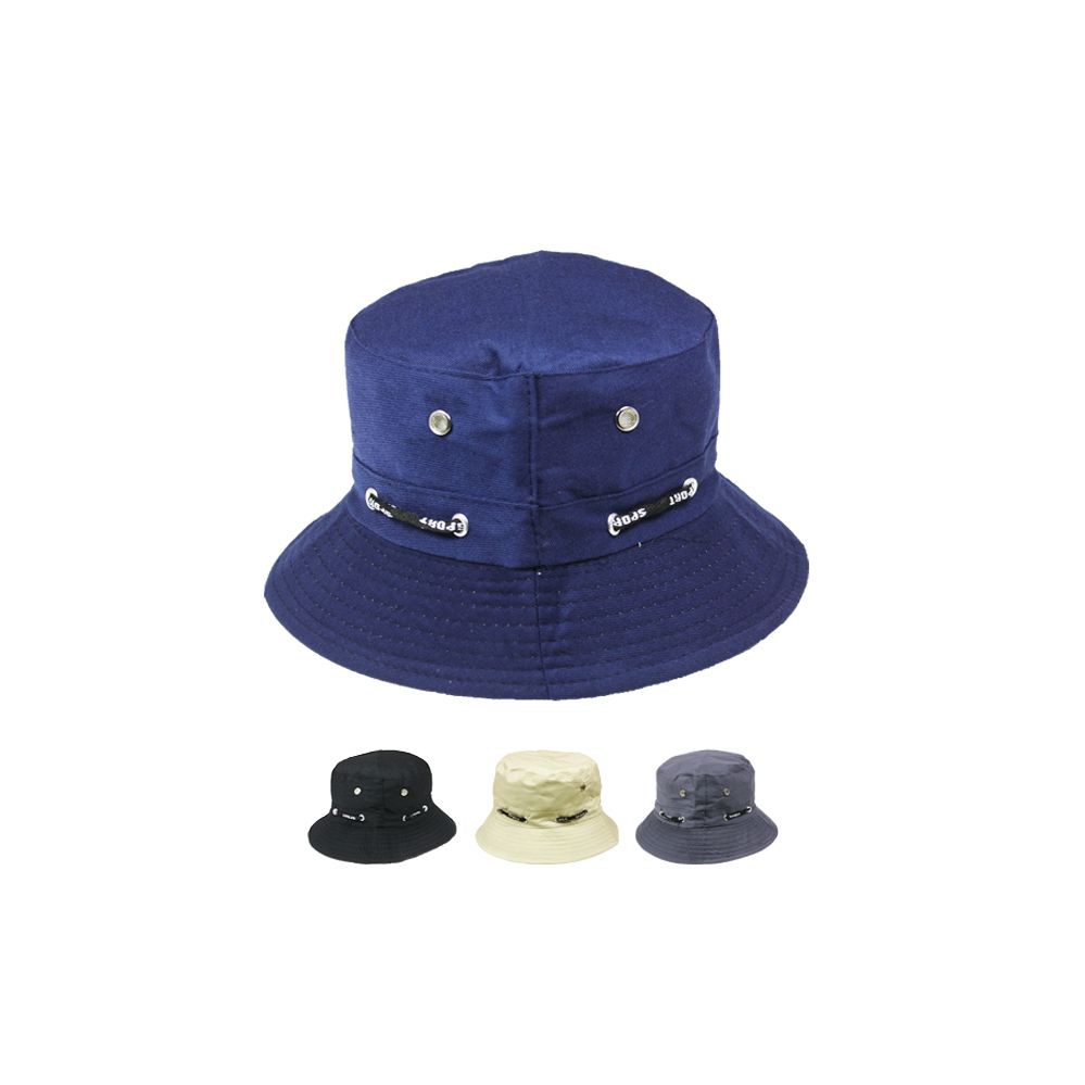 24 Wholesale Unisex Bucket Hat Assorted Colors at