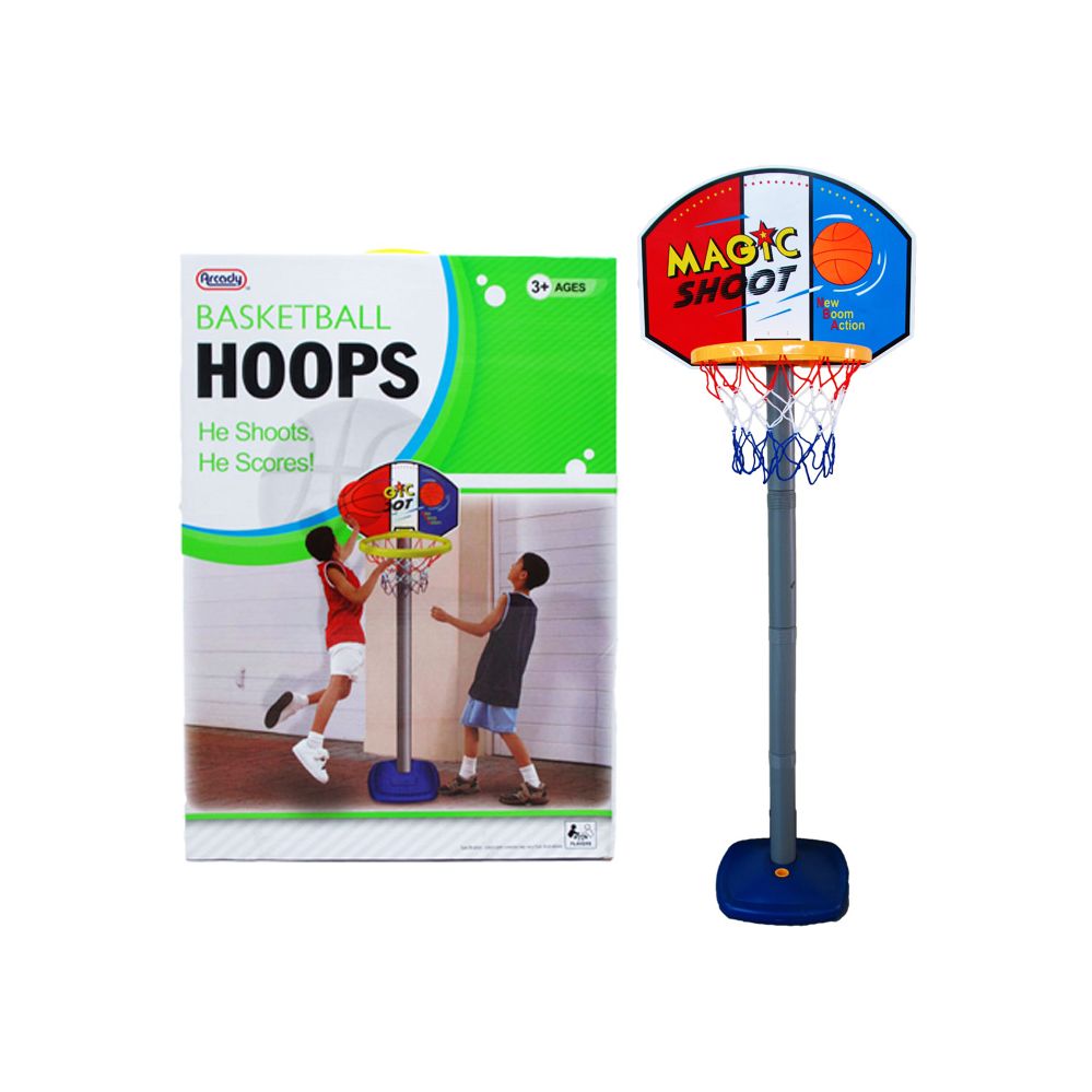 6 Wholesale 60"h Plastic Basketball Play Set W/21" Backboard In Color