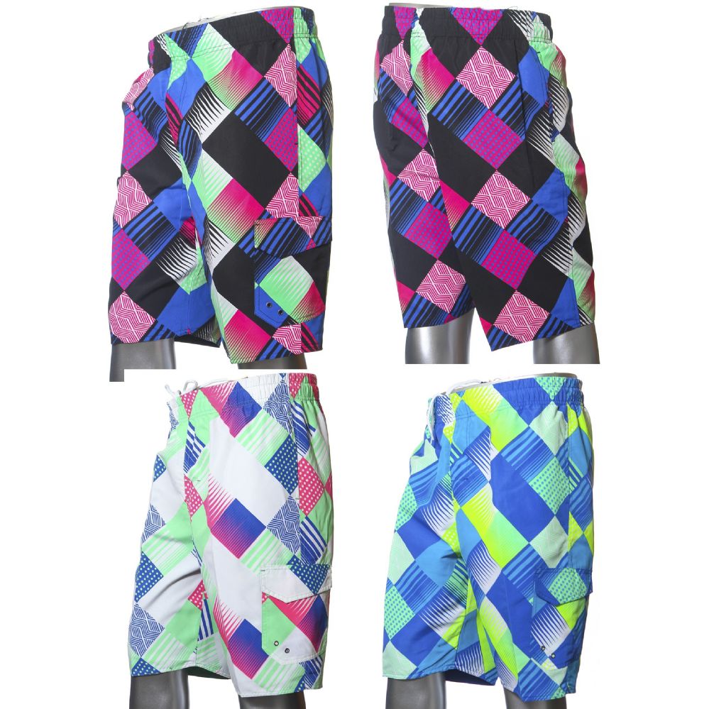 48 Wholesale Men's Fashion Reversible Bathing Suit at