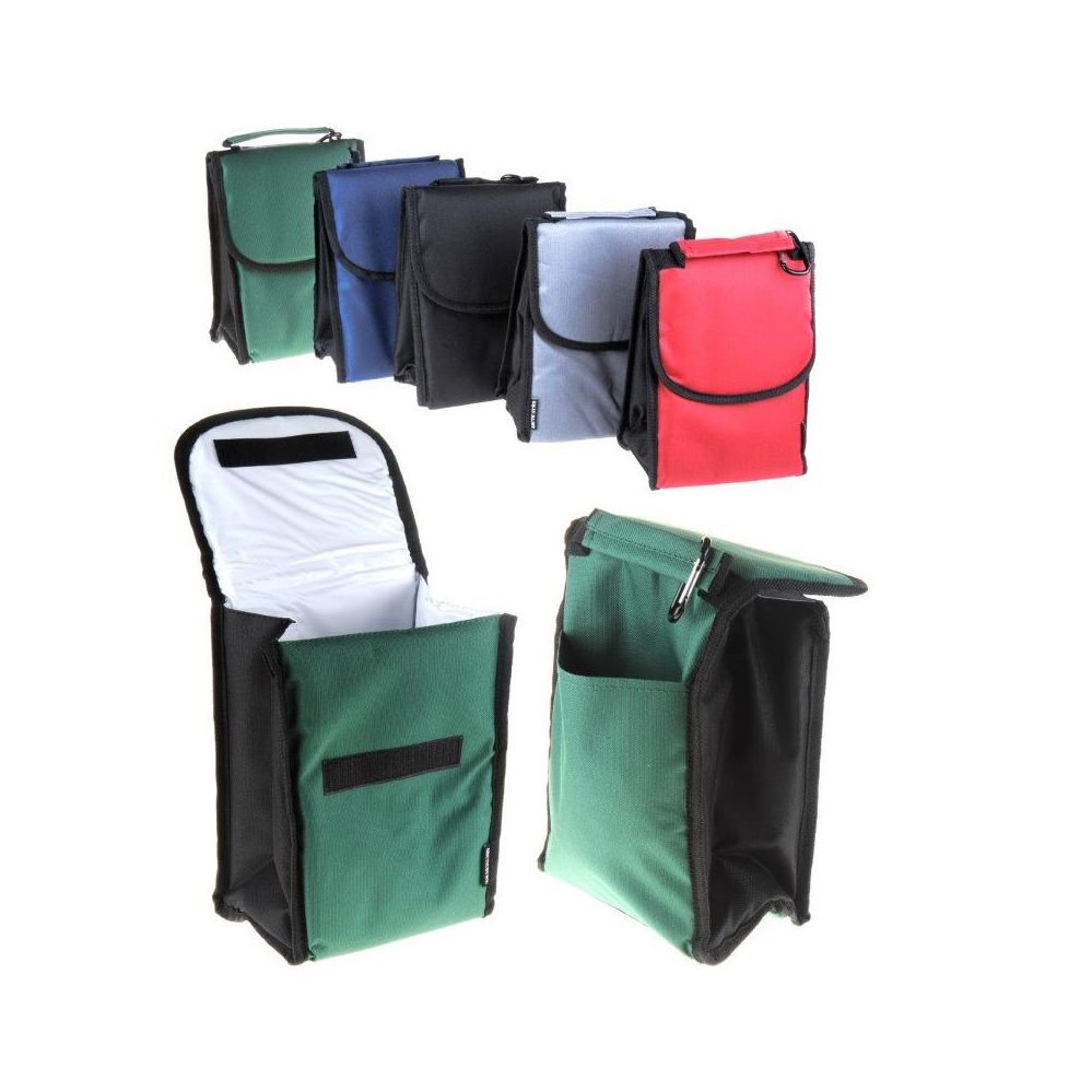 24 Wholesale Lunch Bag Insulated With Velcro Close And Caribiner Clip