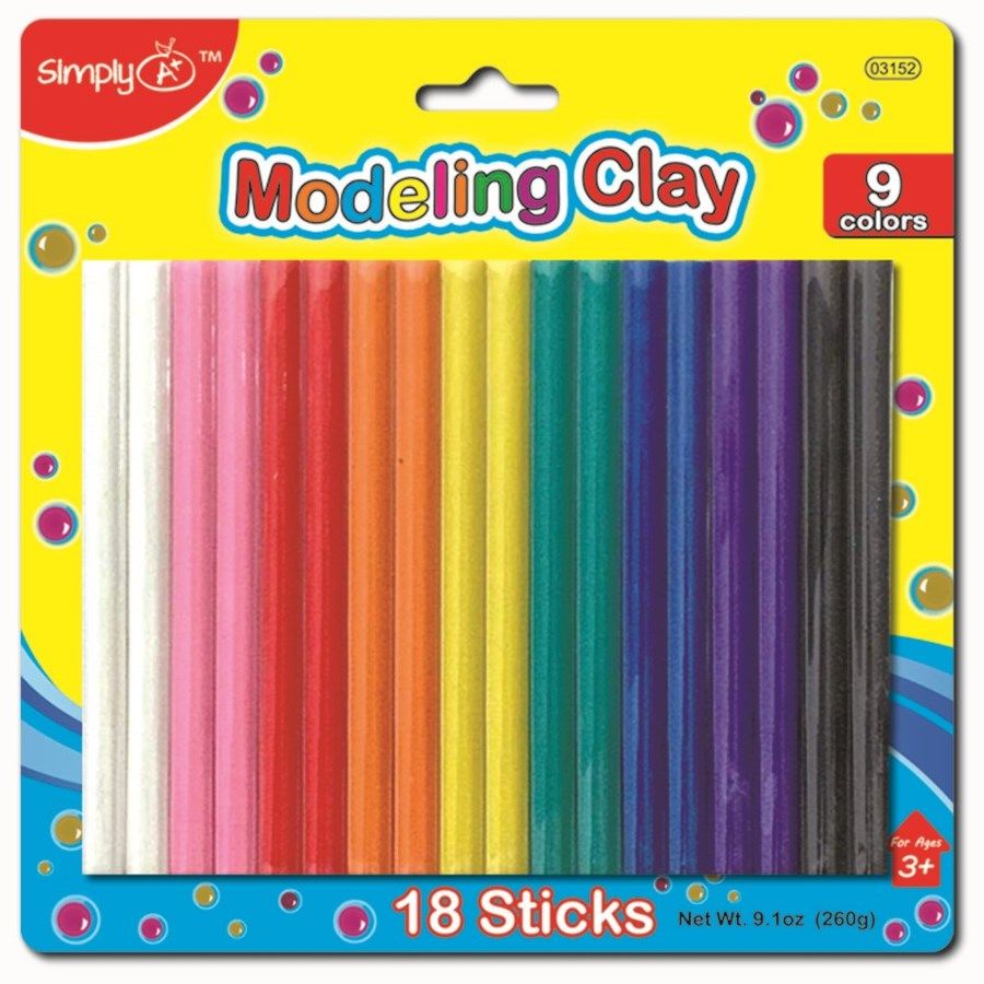 96 Wholesale Nine Color Modeling Clay at