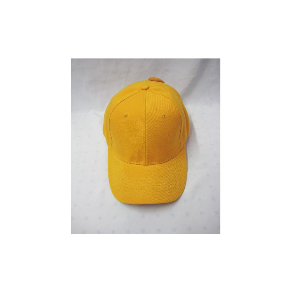 plain yellow baseball cap