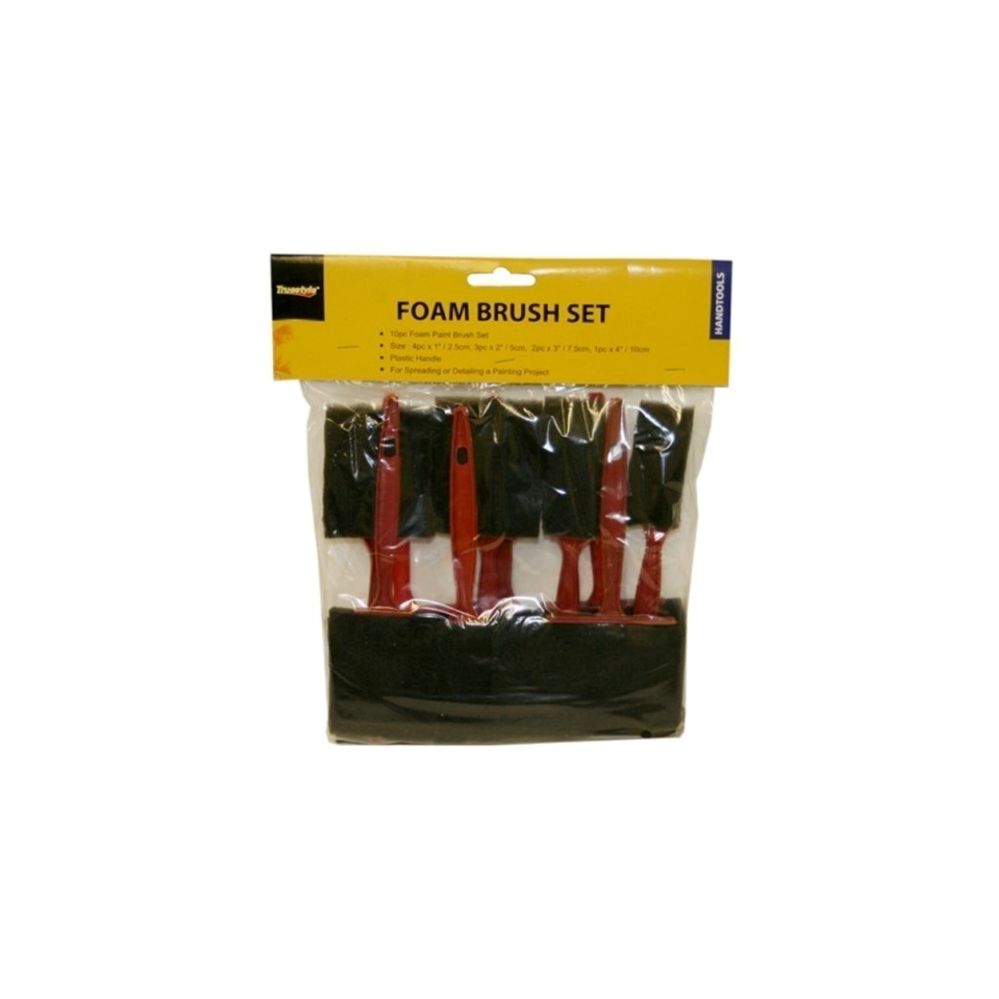 48 Wholesale 10pc Foam Brush Set at