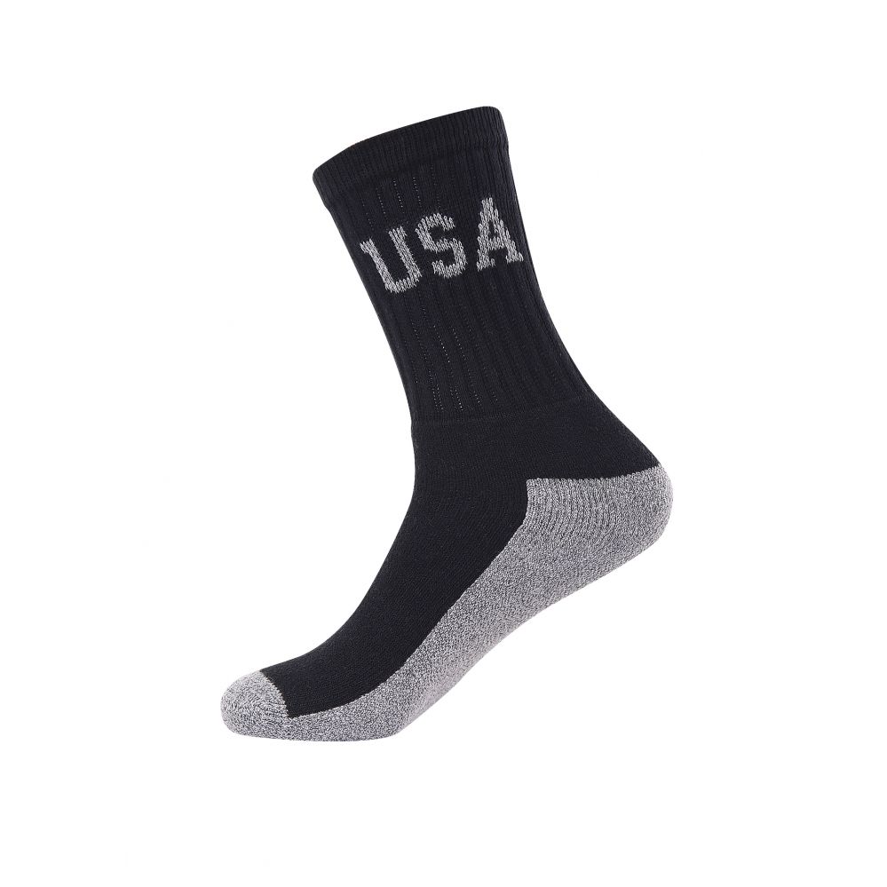 240 Wholesale Men's Usa Logo Crew Socks Size 1013 at