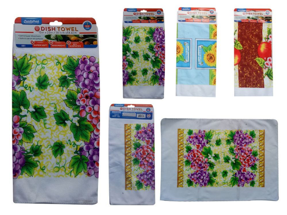 144 Wholesale Printed Kitchen Towel at
