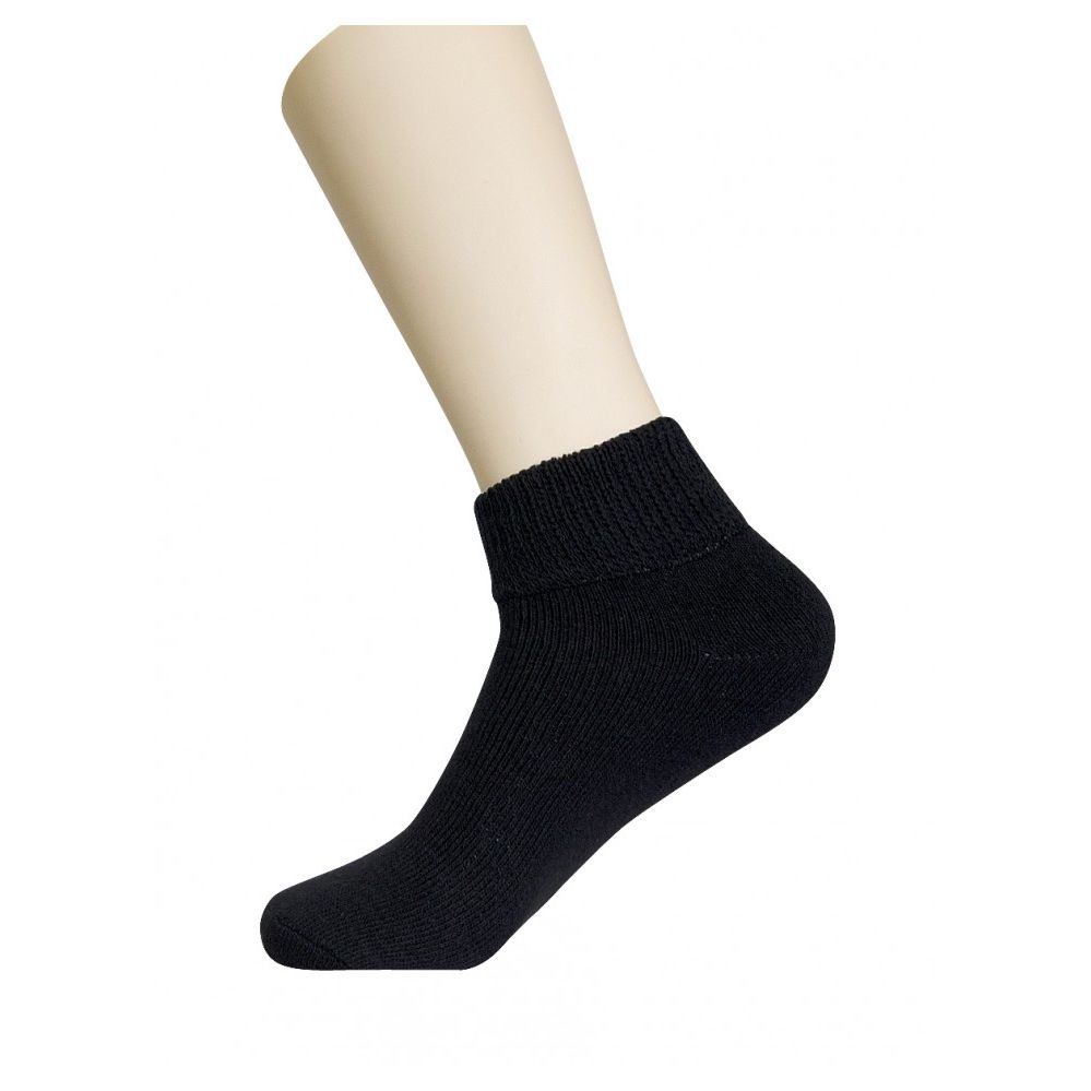 Wholesale Deal On Mens Diabetic Ankle Socks Black Size 10-13 - at ...
