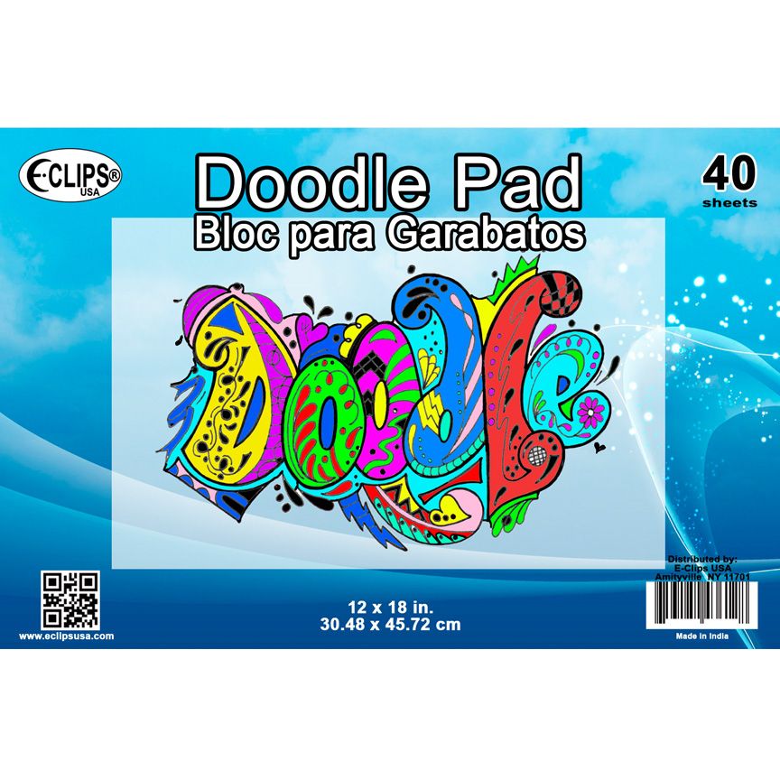 36 Wholesale 12" X 18" Doodle Pad 40 Sheets at