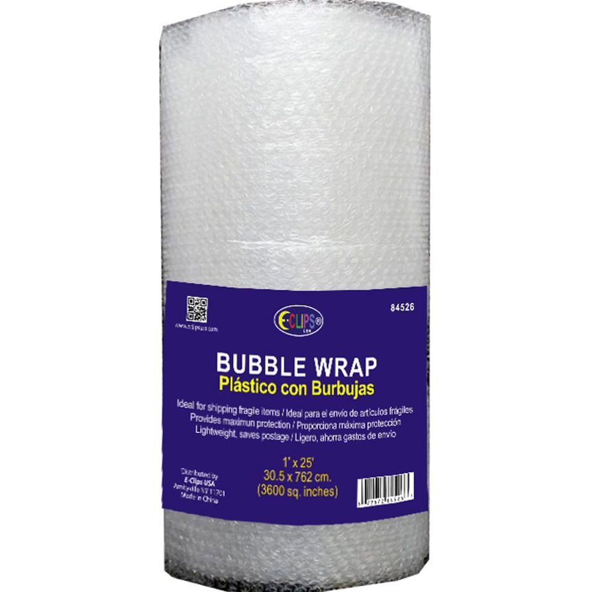 24 Wholesale Bubble Wrap 1'x25', (total 3600 Sq Inches) at