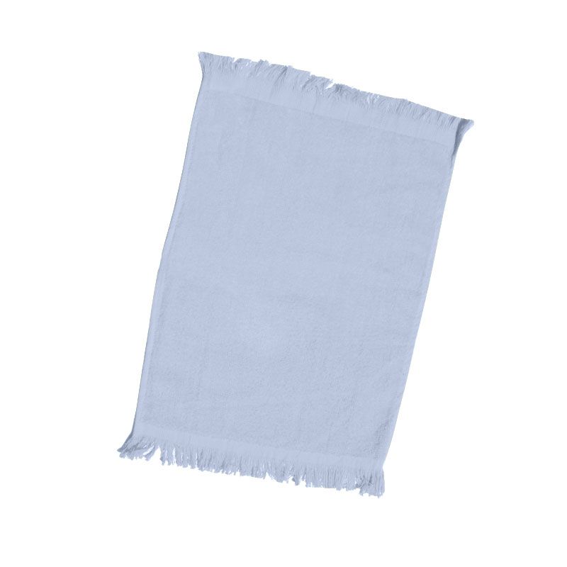 240 Wholesale Fingertip Towel Fringed Ends In Light Blue - at ...