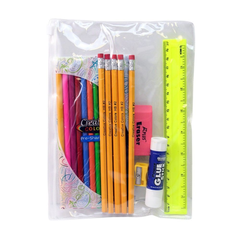 48 Wholesale 10 Piece Kids School Supplies Kit at