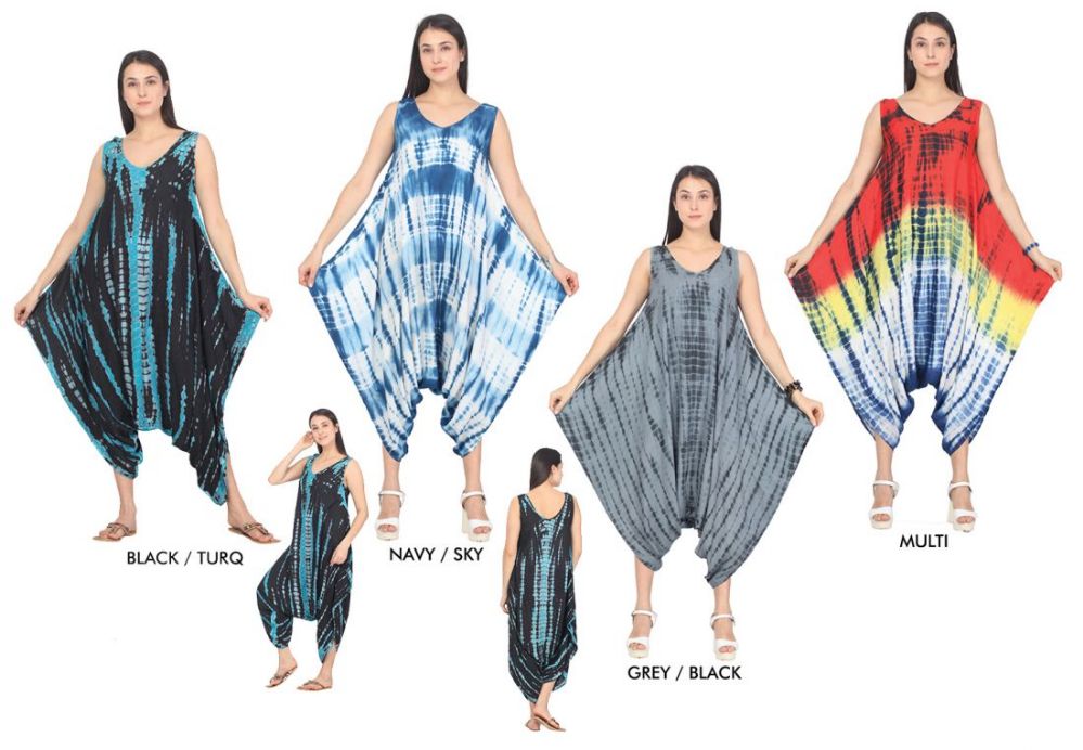 women's tie dye jumpsuit