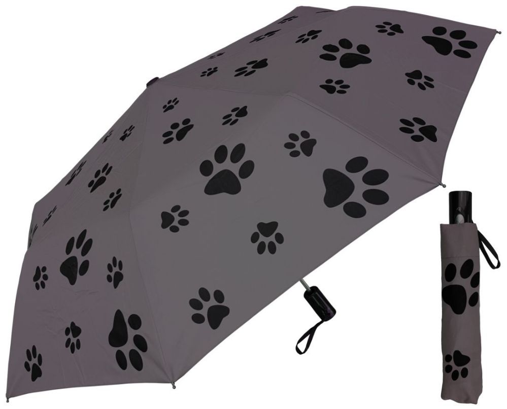 Wholesale Deal On 44" AutoOpen/Close Puppy Dog Paw Print Deluxe Super Mini Umbrellas at