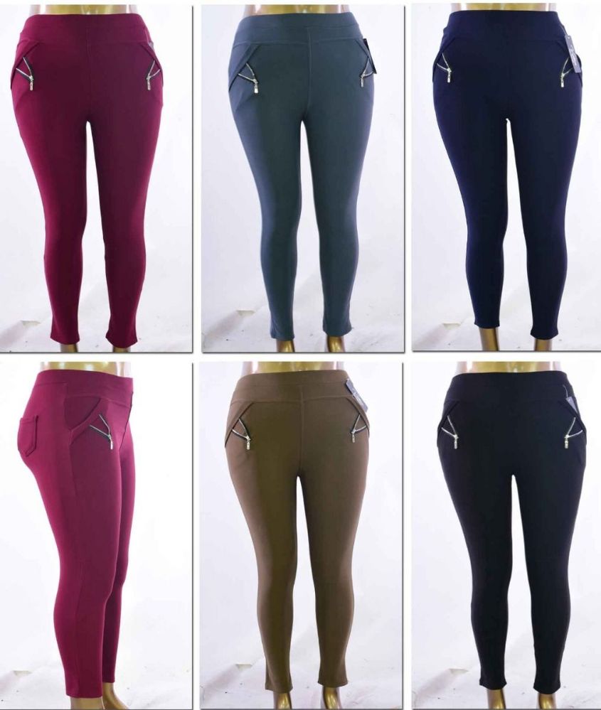 72 Wholesale Women's Plus Size PulL-On Pants With/ Side Zipper ...