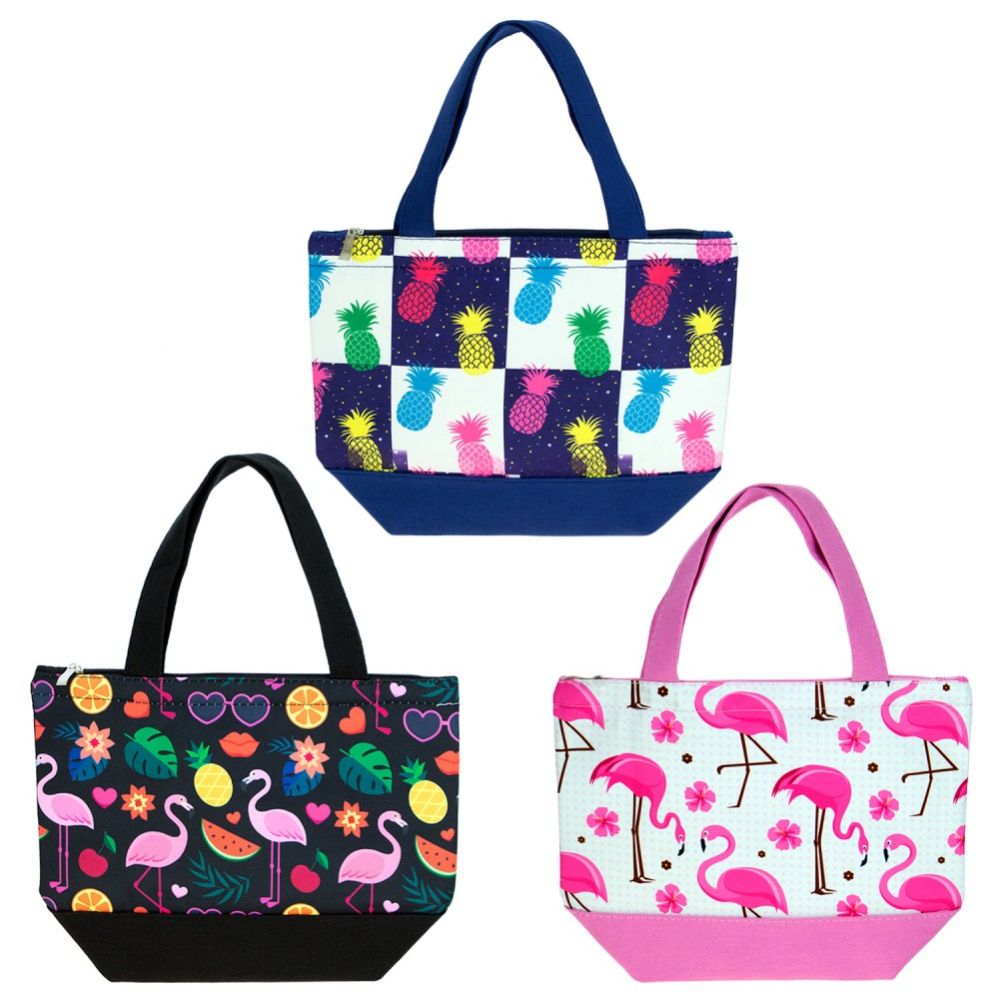 24 Wholesale Insulated Lunch Bag In 3 Assorted Styles - at ...