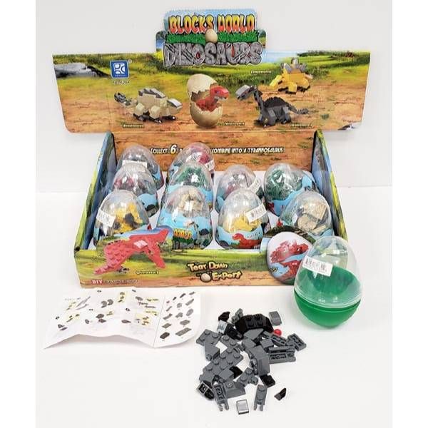 blocks world dinosaurs instructions