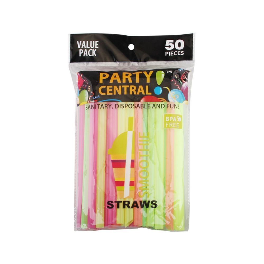 48 Wholesale 50 Pack Jumbo Drinking Straws at