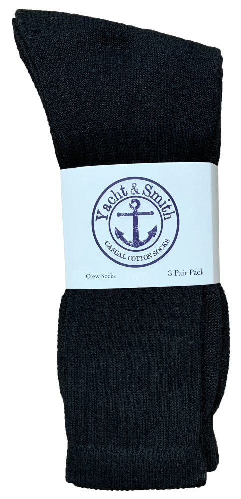 Black SOCKSNBULK 60 Pairs of Kids Crew Socks Soft Sports Socks In Bulk Packs,
