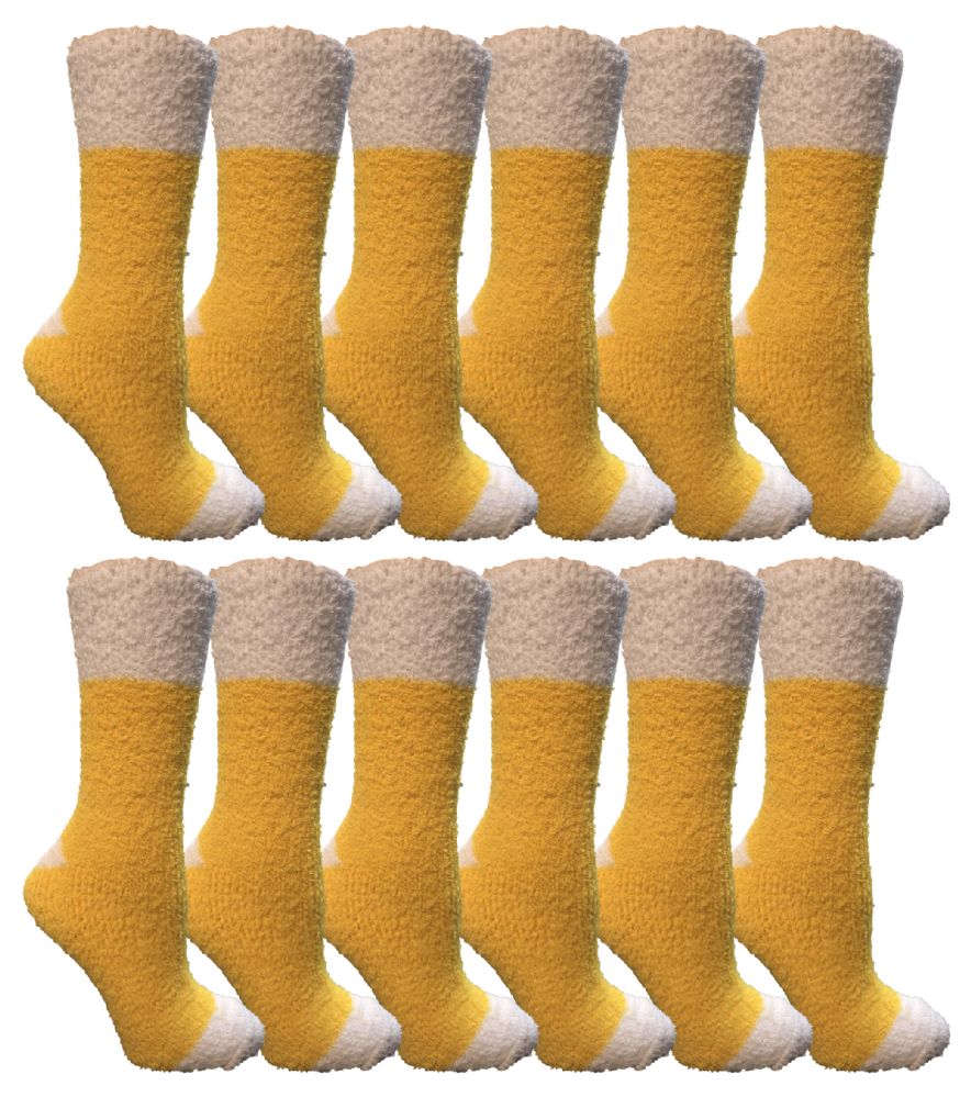60 Wholesale Womens Fuzzy Snuggle Socks , Size 911 Comfort Socks