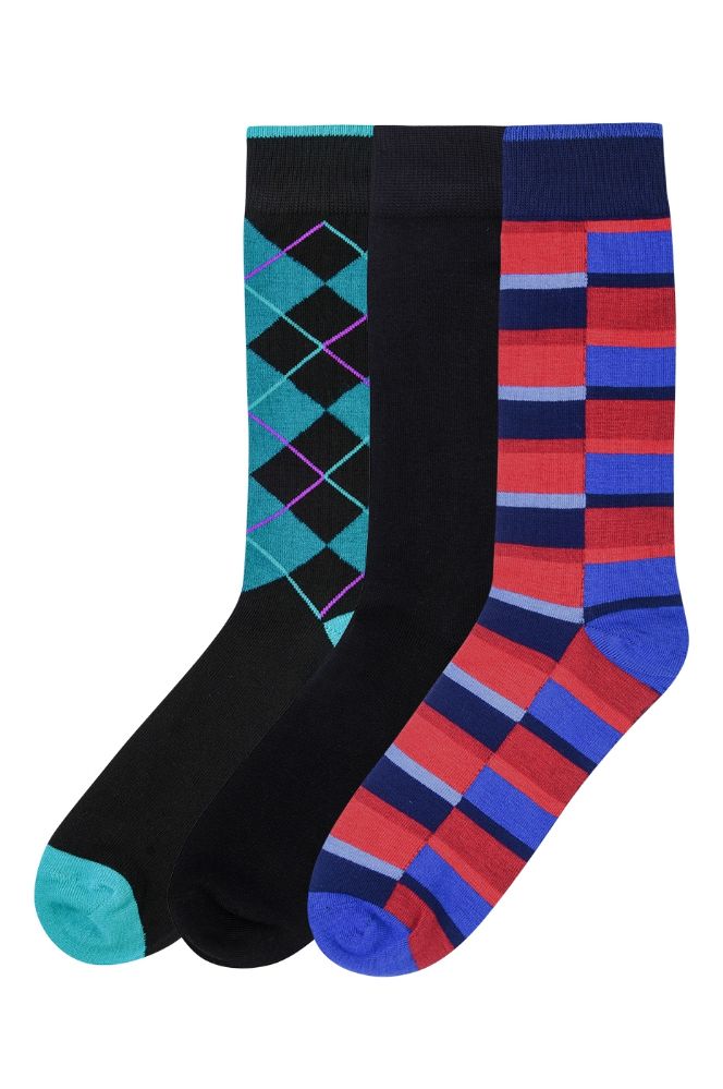 120 Wholesale Men's Fashion Crew Dress Socks at