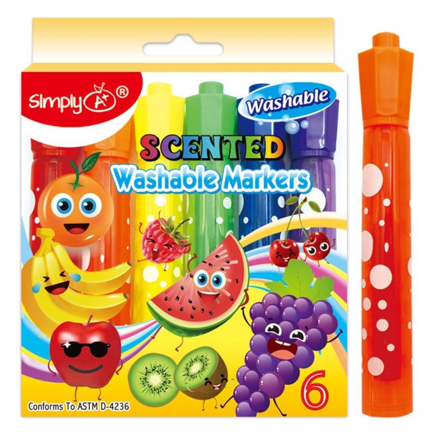 72 Wholesale Scented Washable Markers at