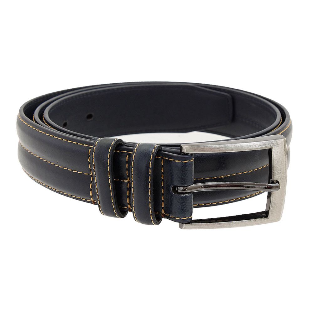 36 Wholesale Men's Genuine Leather Dress Belts,navy Color Only at