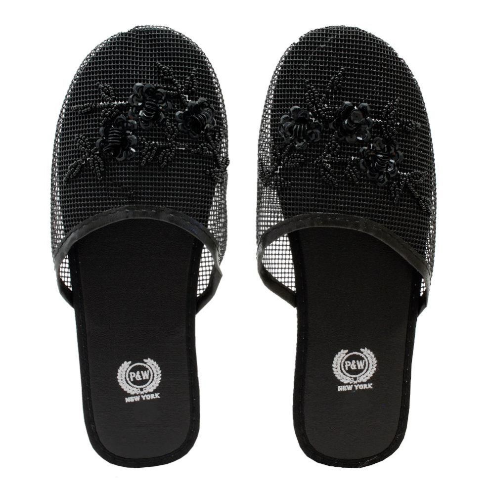 open toe chinese slippers