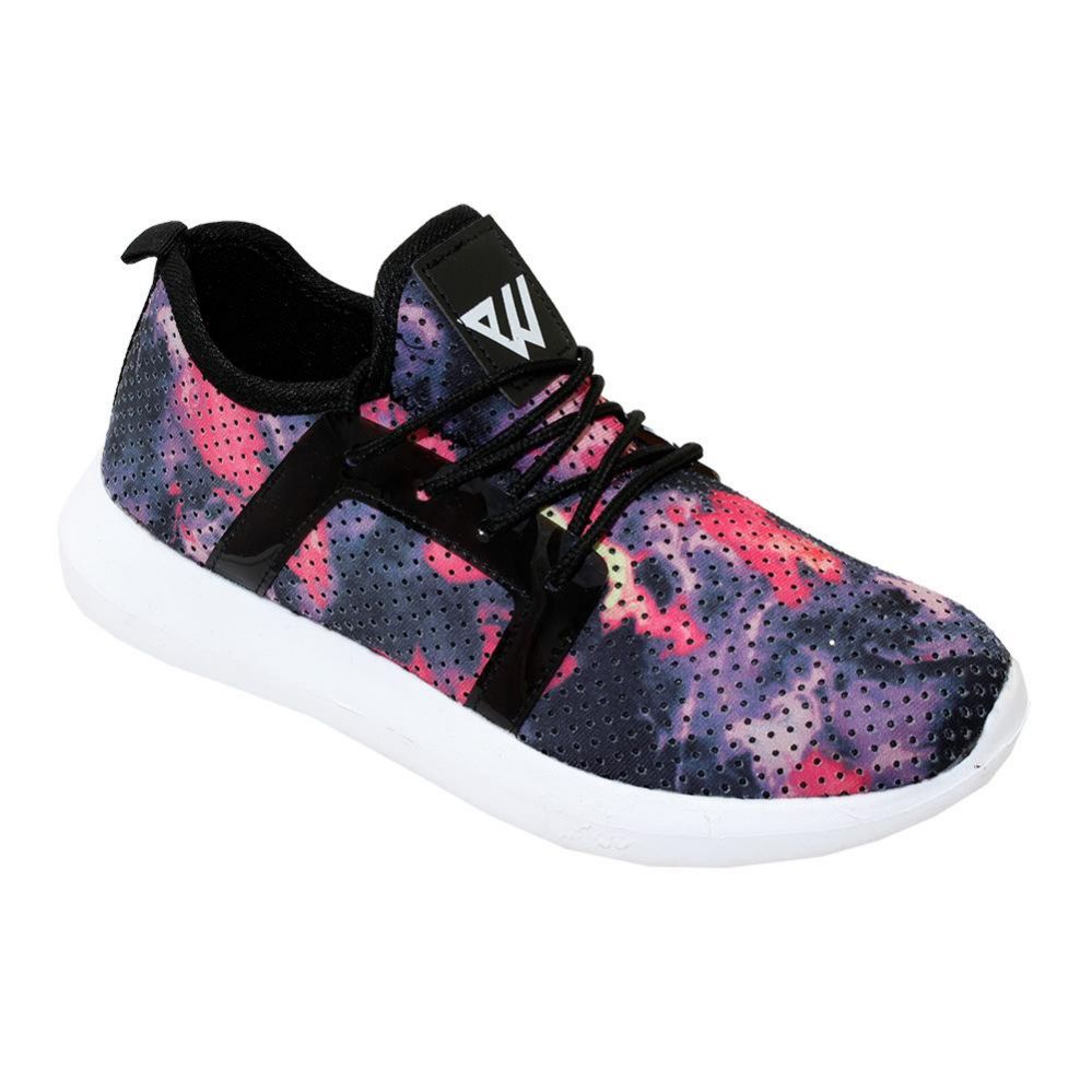 12 Wholesale Women's Fashion Sneakers In Purple at