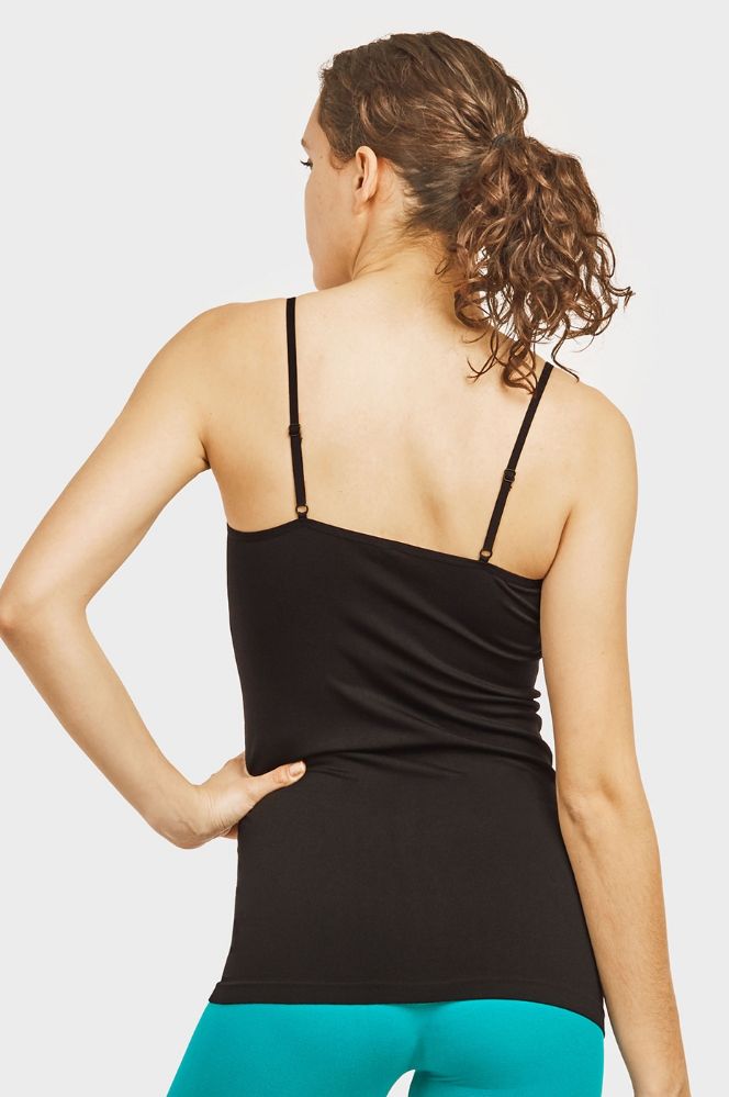 72 Wholesale Ladies Camisole In Black at