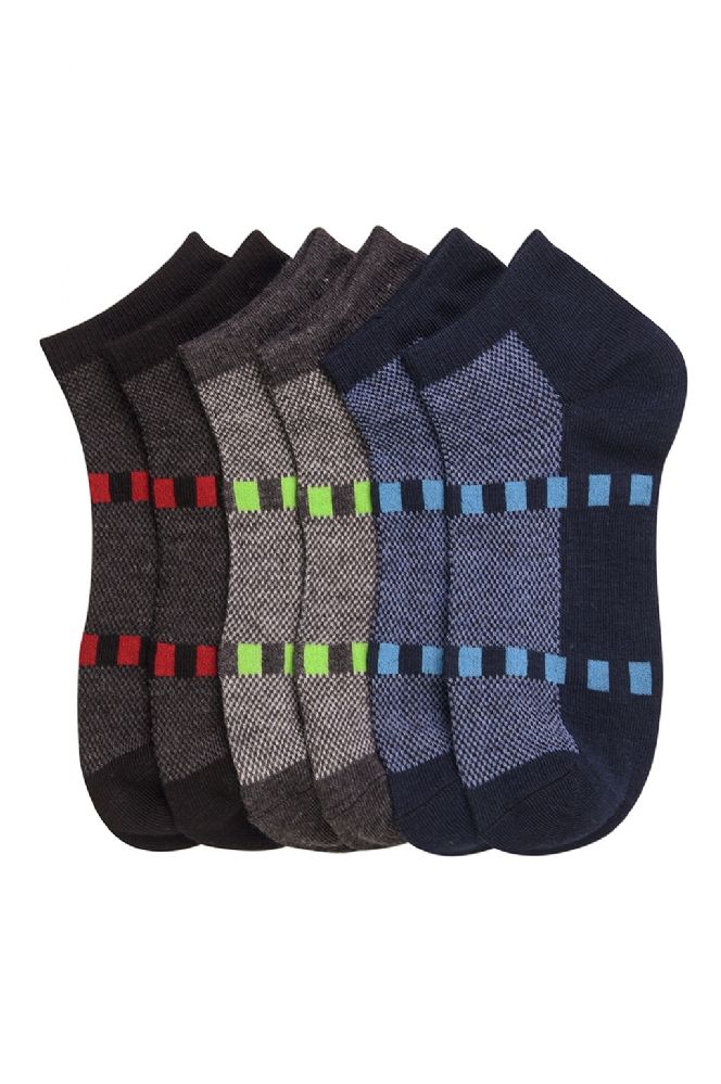 432 Wholesale Men's Spandex Ankle Socks Size 1013 at