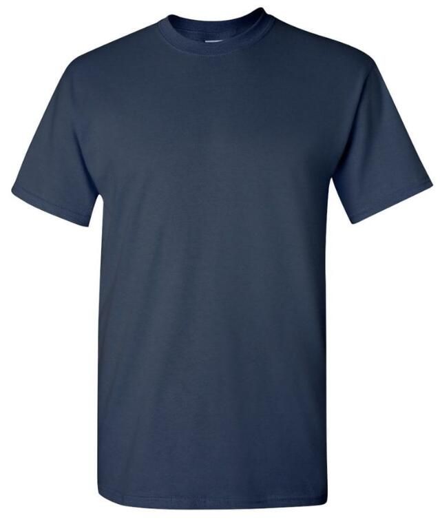 24 Wholesale Men's Gildan Navy T Shirts - at - wholesalesockdeals.com